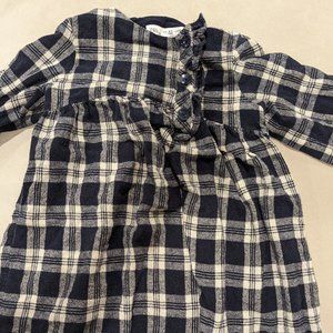 Plaid long sleeve dress